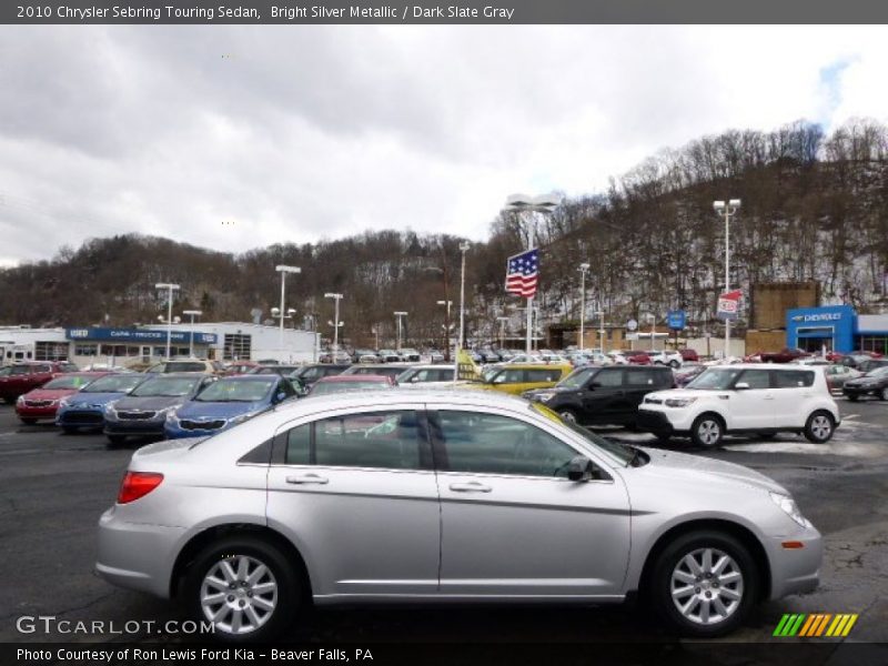 Bright Silver Metallic / Dark Slate Gray 2010 Chrysler Sebring Touring Sedan