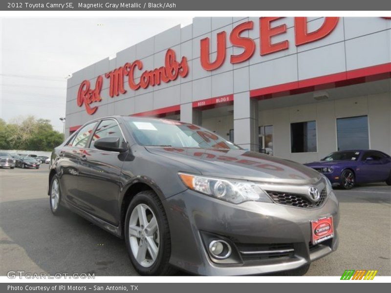 Magnetic Gray Metallic / Black/Ash 2012 Toyota Camry SE