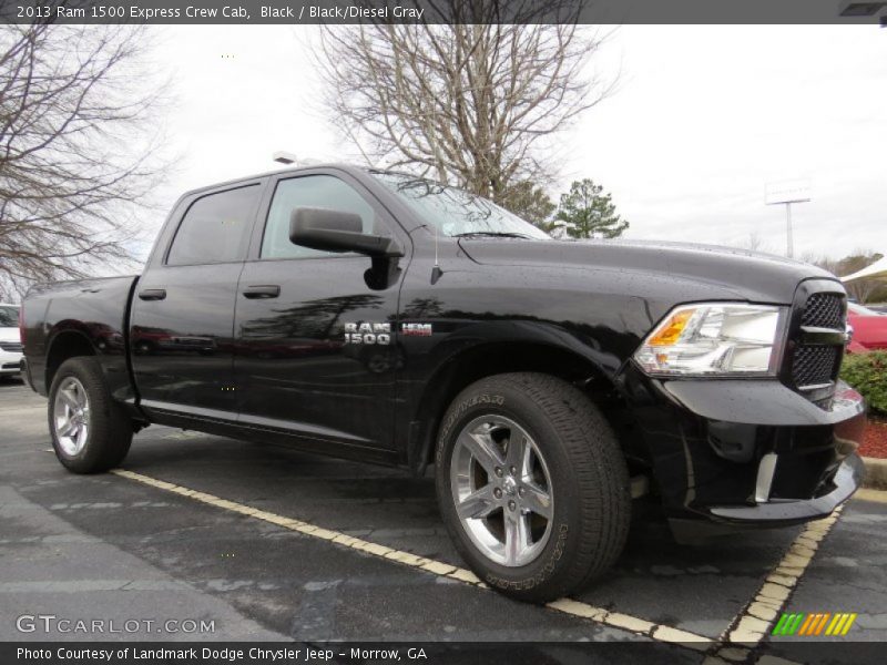 Black / Black/Diesel Gray 2013 Ram 1500 Express Crew Cab