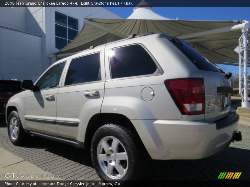 Light Graystone Pearl / Khaki 2008 Jeep Grand Cherokee Laredo 4x4