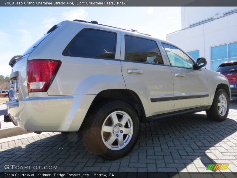 Light Graystone Pearl / Khaki 2008 Jeep Grand Cherokee Laredo 4x4