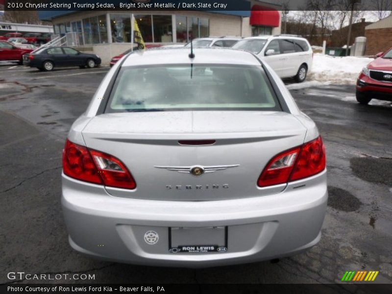 Bright Silver Metallic / Dark Slate Gray 2010 Chrysler Sebring Touring Sedan