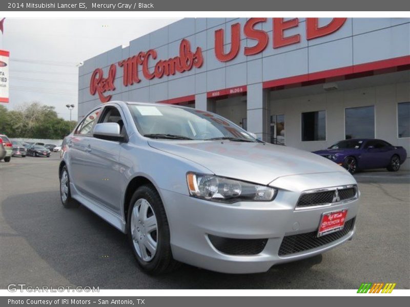 Mercury Gray / Black 2014 Mitsubishi Lancer ES