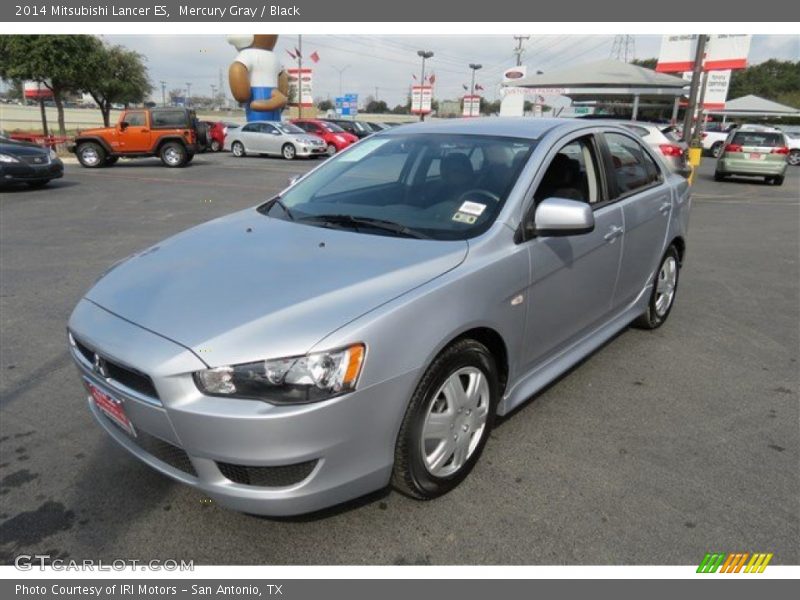 Mercury Gray / Black 2014 Mitsubishi Lancer ES
