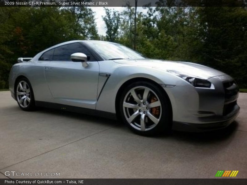 Super Silver Metallic / Black 2009 Nissan GT-R Premium