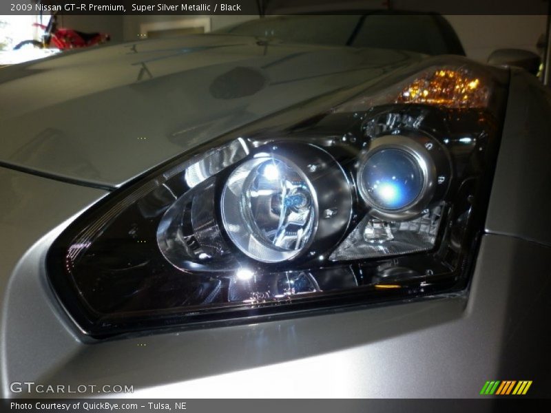 Super Silver Metallic / Black 2009 Nissan GT-R Premium