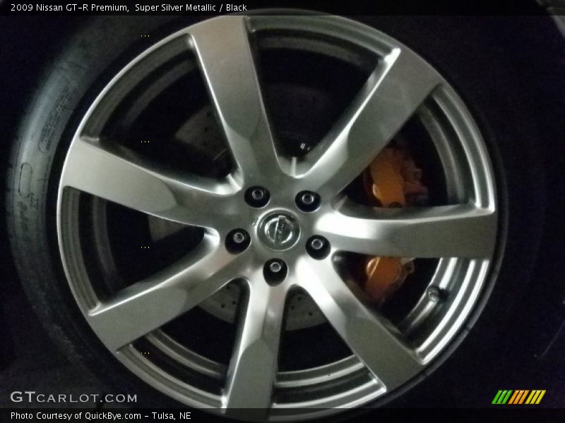 Super Silver Metallic / Black 2009 Nissan GT-R Premium