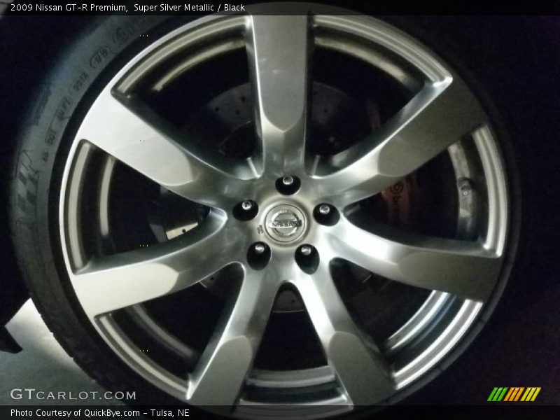 Super Silver Metallic / Black 2009 Nissan GT-R Premium