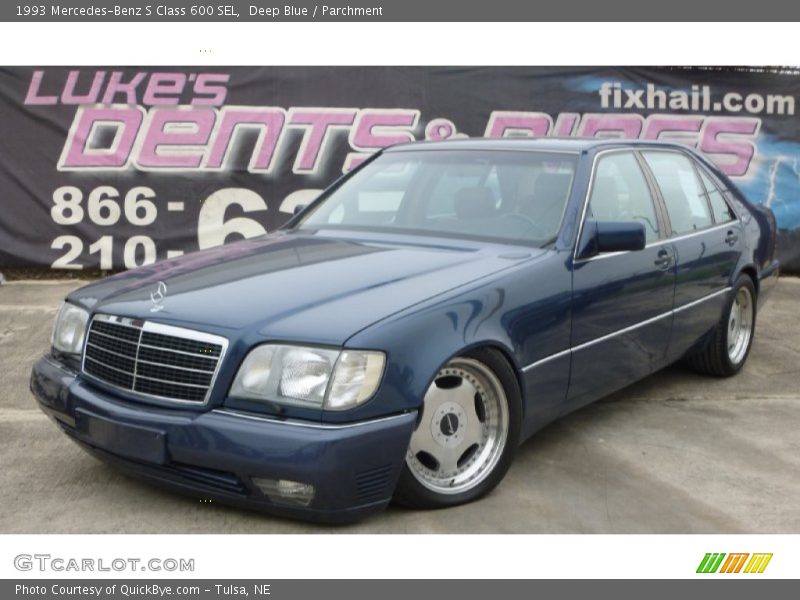 Deep Blue / Parchment 1993 Mercedes-Benz S Class 600 SEL