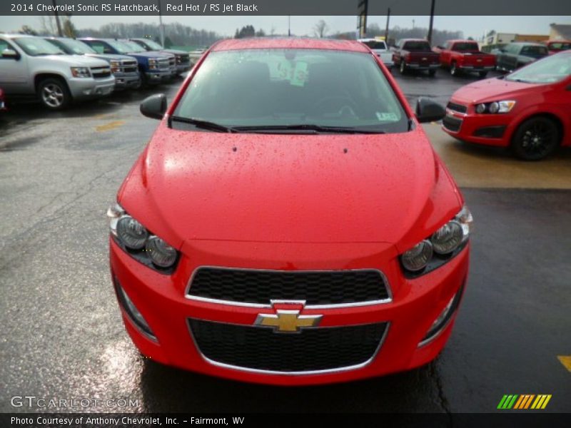 Red Hot / RS Jet Black 2014 Chevrolet Sonic RS Hatchback