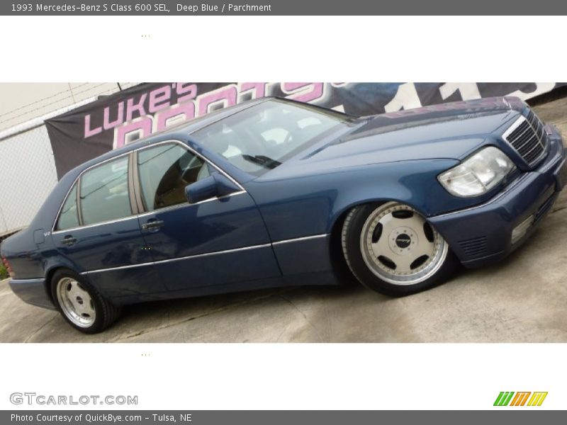 Deep Blue / Parchment 1993 Mercedes-Benz S Class 600 SEL