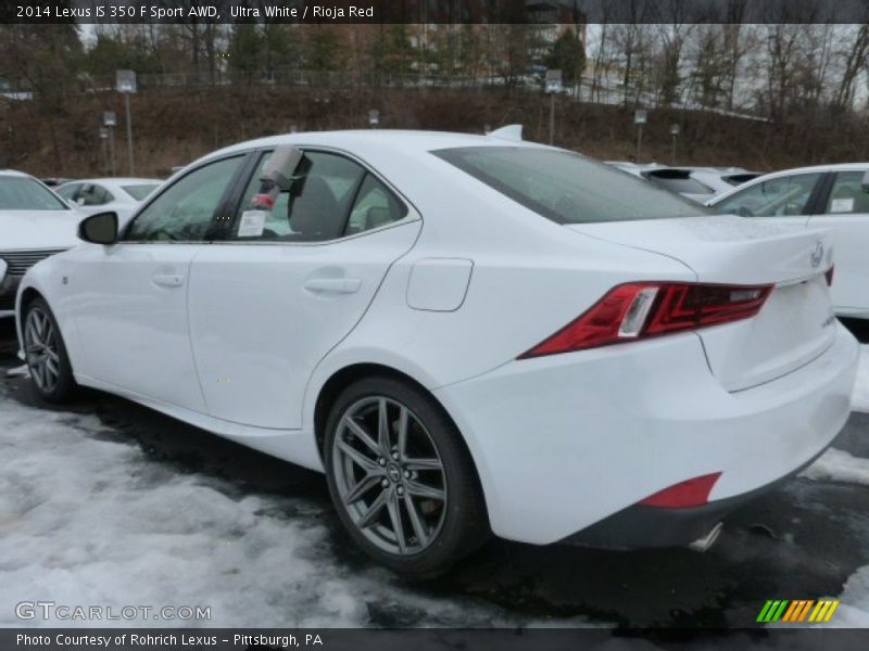 Ultra White / Rioja Red 2014 Lexus IS 350 F Sport AWD