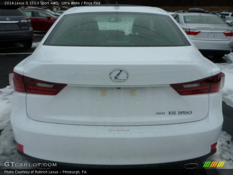 Ultra White / Rioja Red 2014 Lexus IS 350 F Sport AWD
