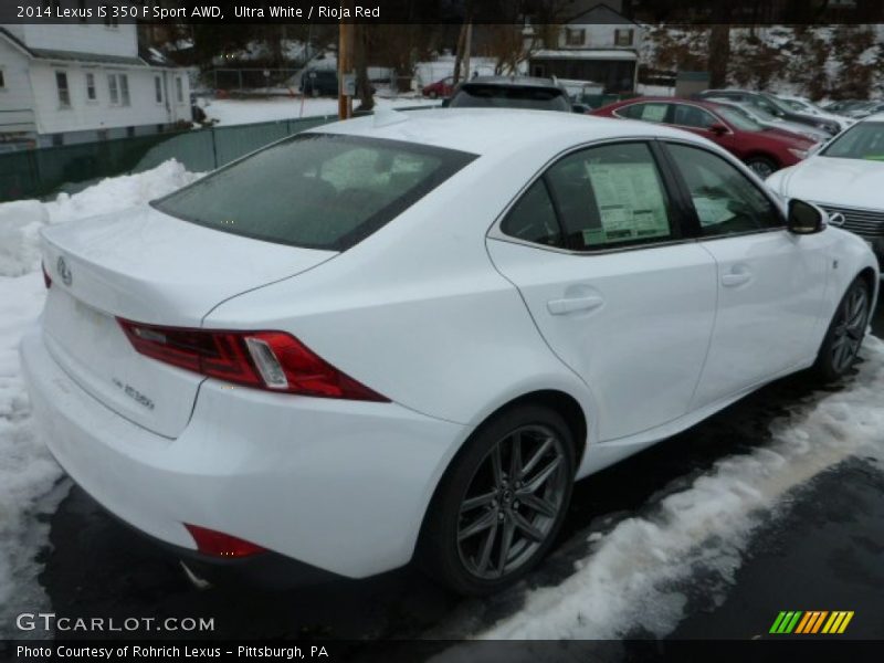 Ultra White / Rioja Red 2014 Lexus IS 350 F Sport AWD