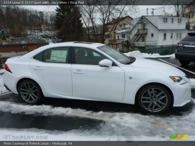 Ultra White / Rioja Red 2014 Lexus IS 350 F Sport AWD
