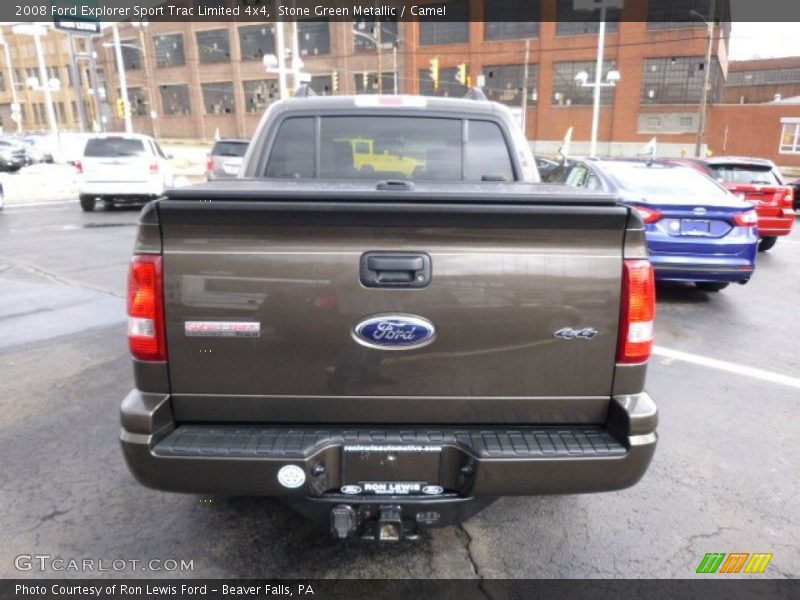 Stone Green Metallic / Camel 2008 Ford Explorer Sport Trac Limited 4x4