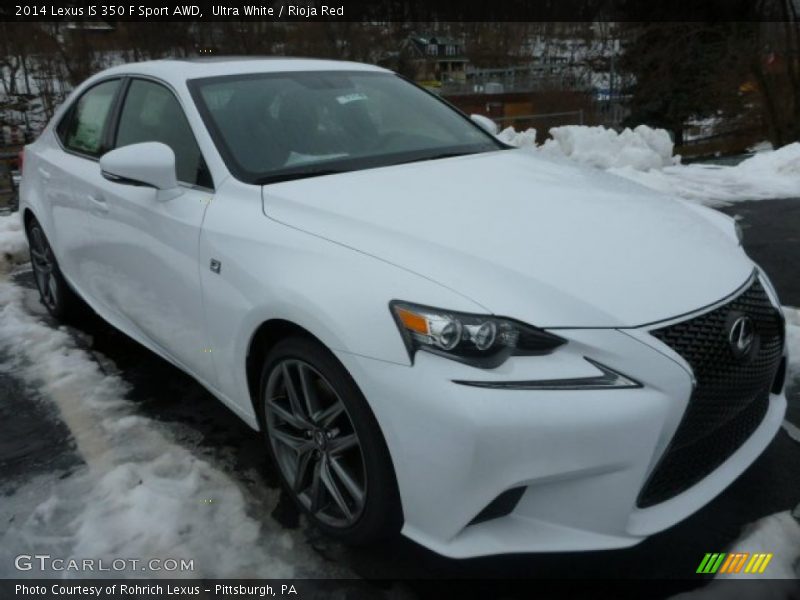 Ultra White / Rioja Red 2014 Lexus IS 350 F Sport AWD