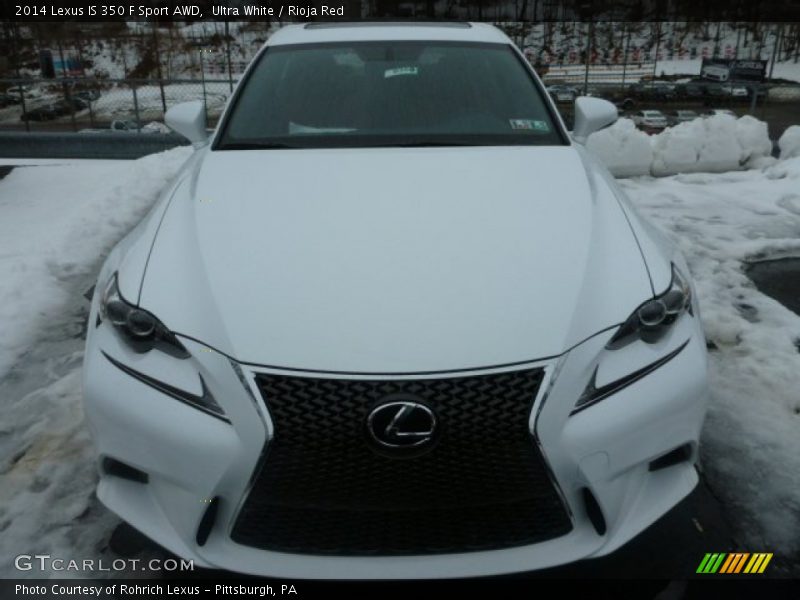Ultra White / Rioja Red 2014 Lexus IS 350 F Sport AWD