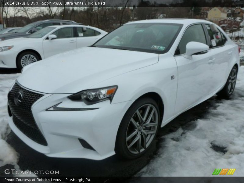 Ultra White / Rioja Red 2014 Lexus IS 350 F Sport AWD