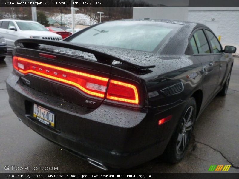 Pitch Black / Black 2014 Dodge Charger SXT Plus AWD