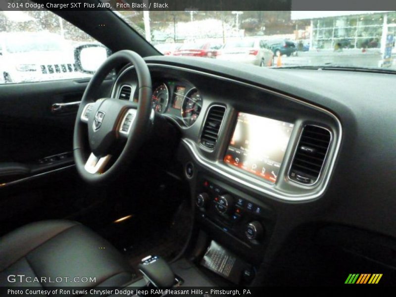 Pitch Black / Black 2014 Dodge Charger SXT Plus AWD
