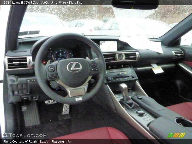 Ultra White / Rioja Red 2014 Lexus IS 350 F Sport AWD
