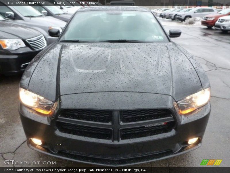 Pitch Black / Black 2014 Dodge Charger SXT Plus AWD