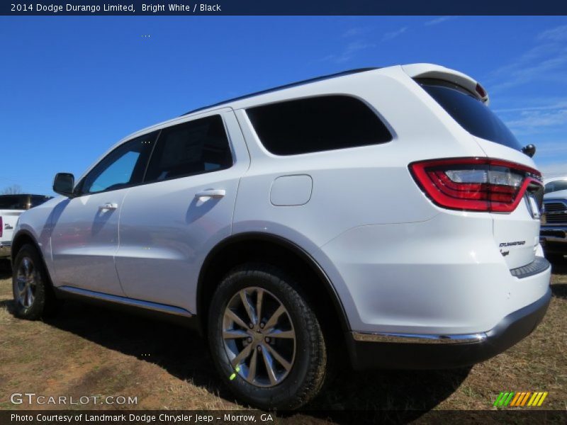 Bright White / Black 2014 Dodge Durango Limited