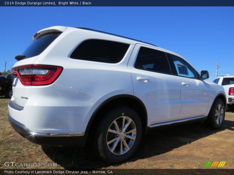Bright White / Black 2014 Dodge Durango Limited