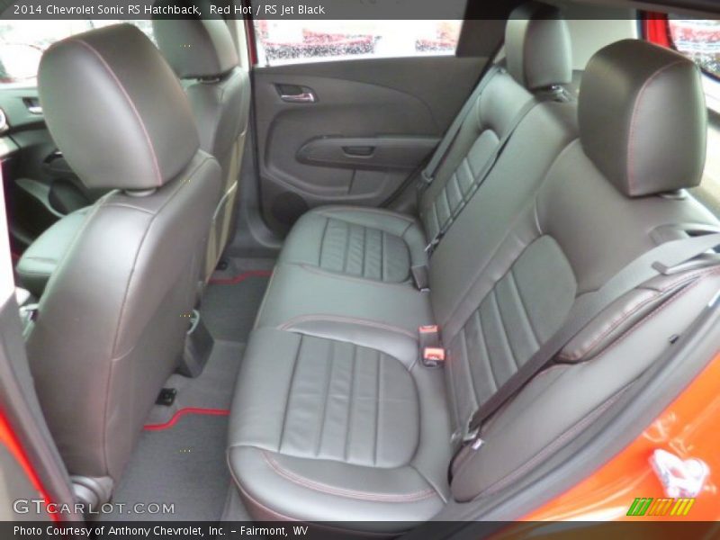 Rear Seat of 2014 Sonic RS Hatchback