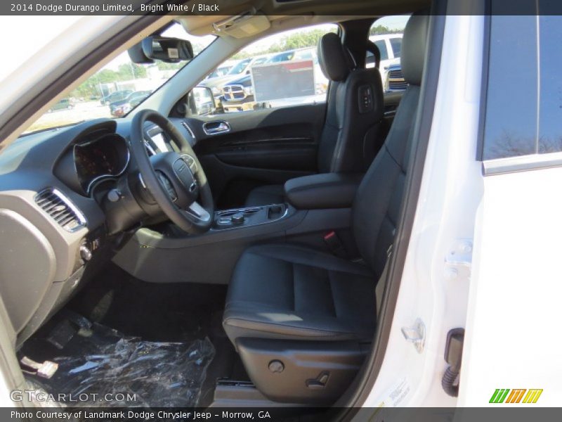 Bright White / Black 2014 Dodge Durango Limited