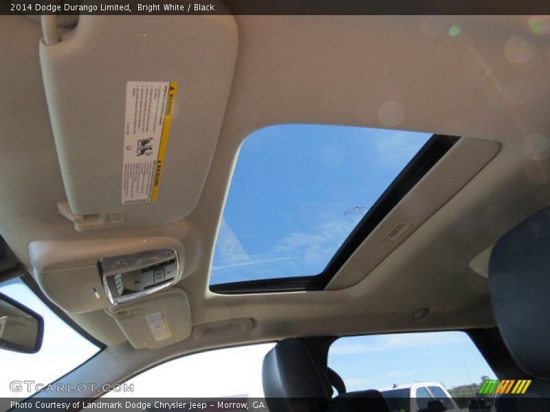 Bright White / Black 2014 Dodge Durango Limited