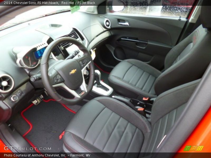 RS Jet Black Interior - 2014 Sonic RS Hatchback 