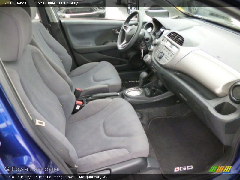 Vortex Blue Pearl / Gray 2011 Honda Fit