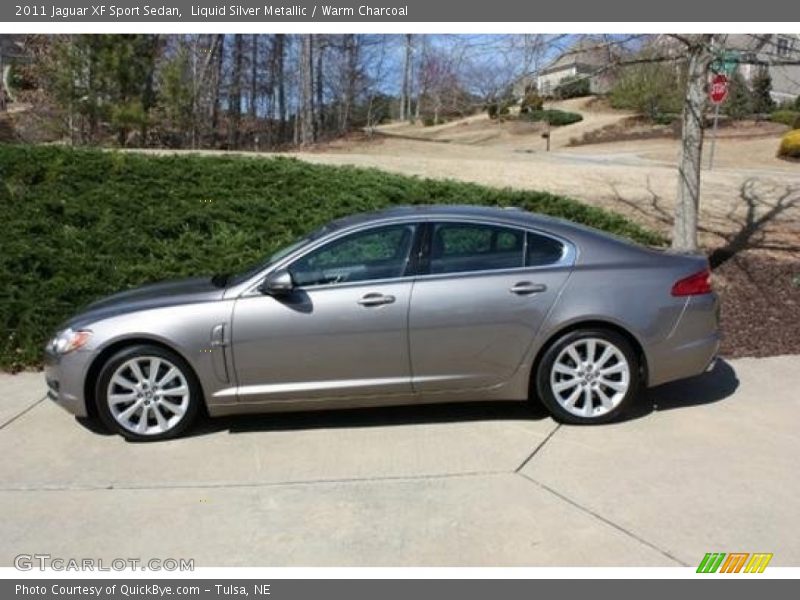 Liquid Silver Metallic / Warm Charcoal 2011 Jaguar XF Sport Sedan