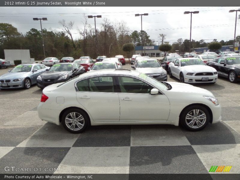 Moonlight White / Stone 2012 Infiniti G 25 Journey Sedan