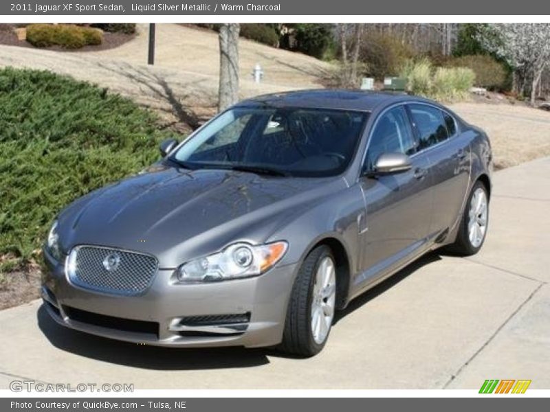 Liquid Silver Metallic / Warm Charcoal 2011 Jaguar XF Sport Sedan