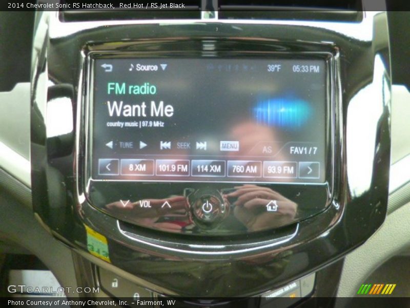 Controls of 2014 Sonic RS Hatchback