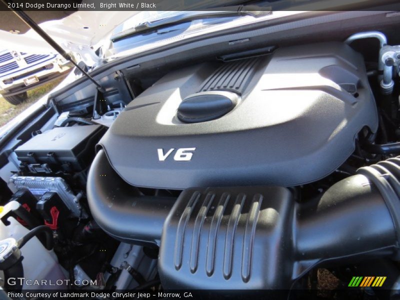Bright White / Black 2014 Dodge Durango Limited