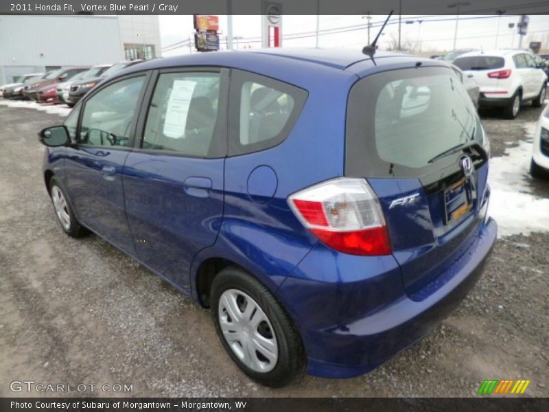 Vortex Blue Pearl / Gray 2011 Honda Fit