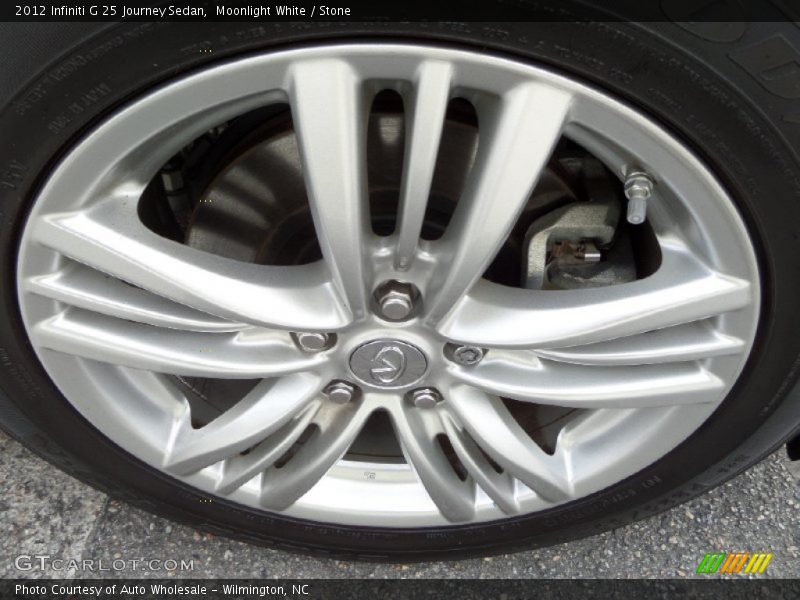 Moonlight White / Stone 2012 Infiniti G 25 Journey Sedan
