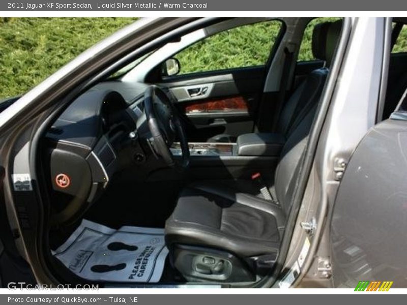 Liquid Silver Metallic / Warm Charcoal 2011 Jaguar XF Sport Sedan