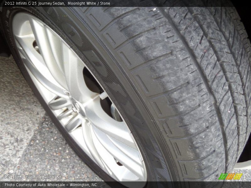 Moonlight White / Stone 2012 Infiniti G 25 Journey Sedan