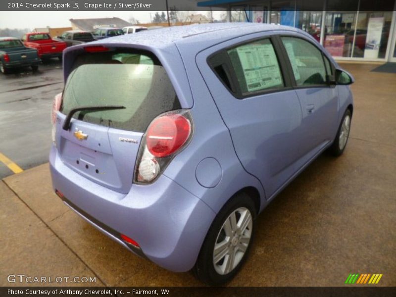 Grape Ice / Silver/Silver 2014 Chevrolet Spark LS