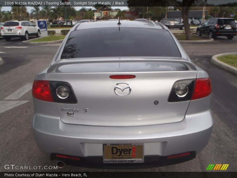 Sunlight Silver Metallic / Black 2006 Mazda MAZDA3 i Touring Sedan