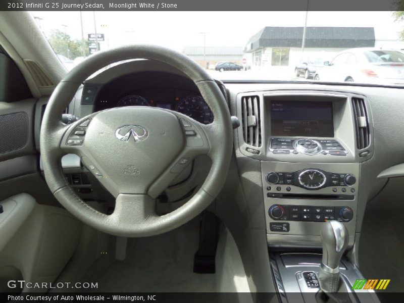 Moonlight White / Stone 2012 Infiniti G 25 Journey Sedan