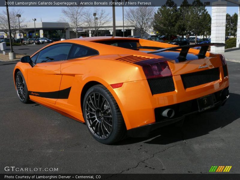 Arancio Borealis (Orange) / Nero Perseus 2008 Lamborghini Gallardo Superleggera
