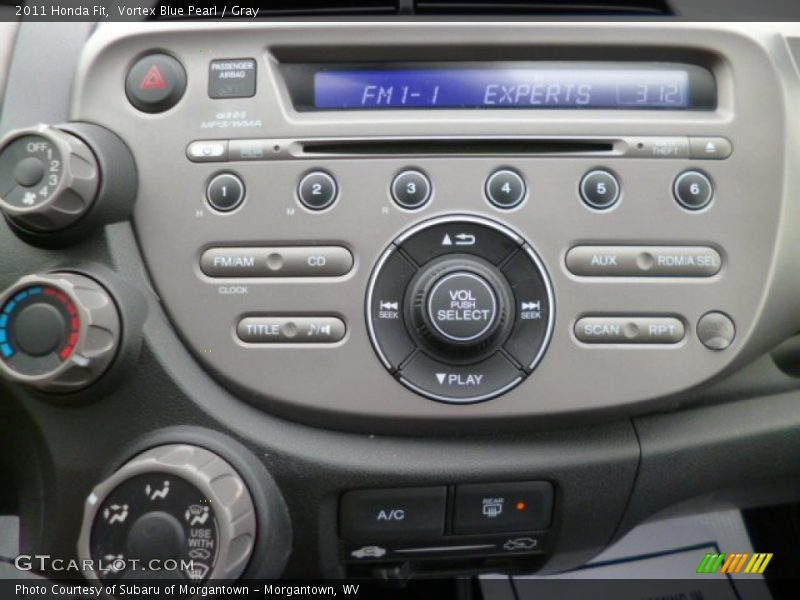 Vortex Blue Pearl / Gray 2011 Honda Fit
