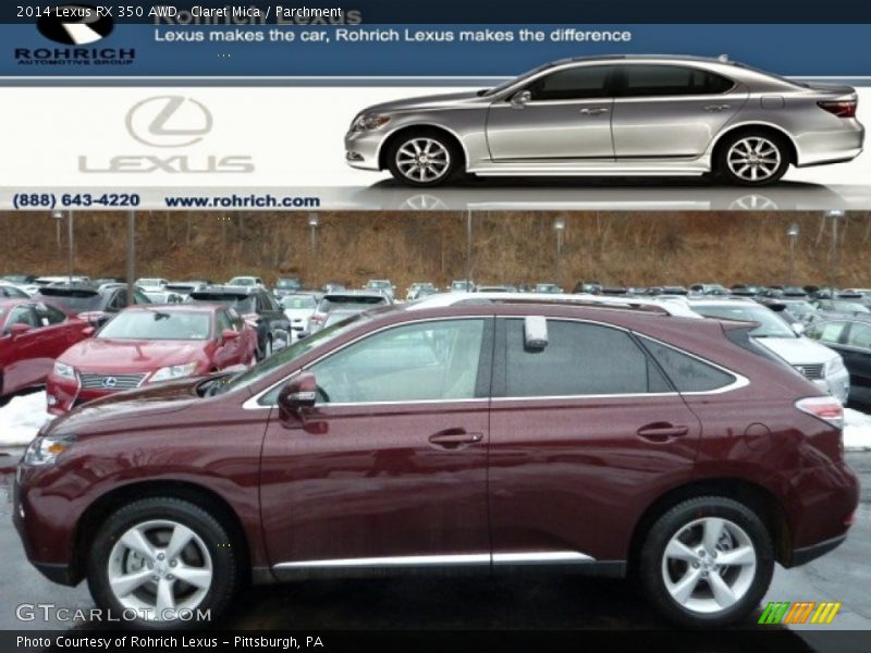 Claret Mica / Parchment 2014 Lexus RX 350 AWD