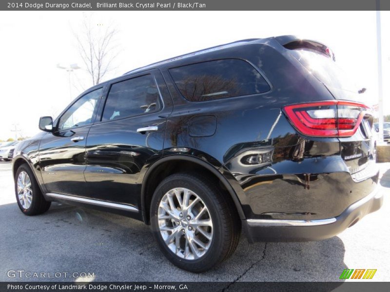 Brilliant Black Crystal Pearl / Black/Tan 2014 Dodge Durango Citadel